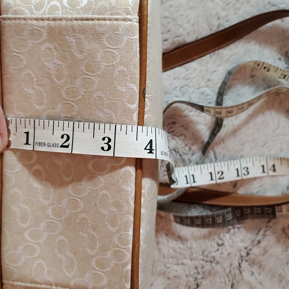 ROSETTI Beige Fabric w/Faux Leather Trim Shoulder-Tote Bag - Picture 9 of 13